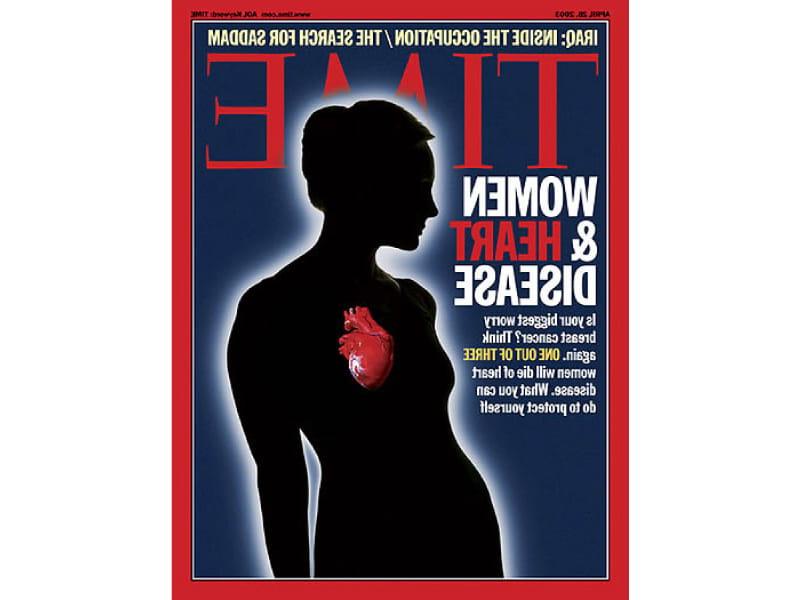 《沙巴足球体育平台》杂志2003年一期的封面故事聚焦于心脏病是妇女死亡的主要原因。. (Time/Media Bank)